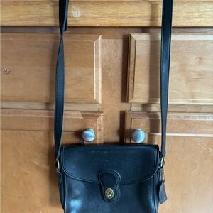 Coach Black Leather Crossbody Bag